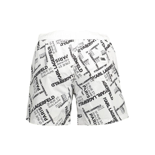 White Polyester Swimwear