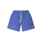 Blue Nylon Men's Swim Boxer