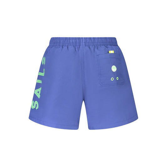 Blue Cotton Swimwear