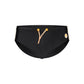 Black Elastane Swimwear