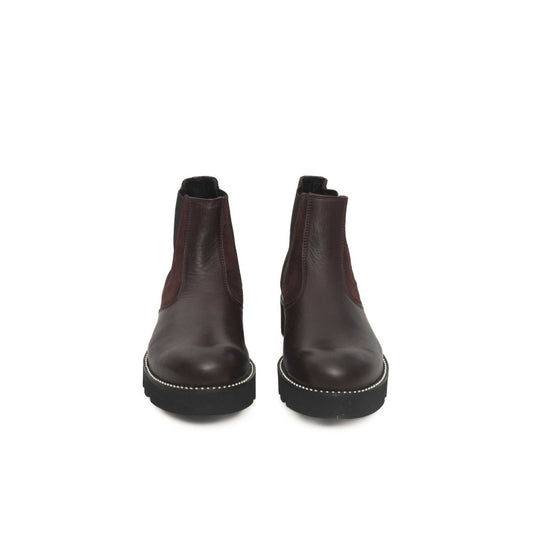 Burgundy Cowhide Women Boot