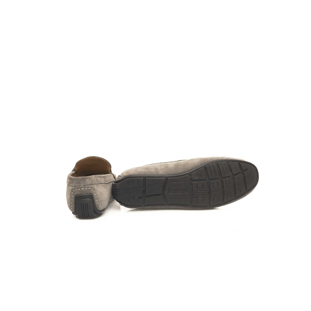 Gray Cowhide Men Loafer