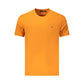 Orange Cotton Men T-Shirt
