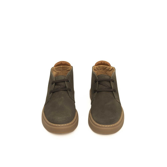 Green Cowhide Men Boot