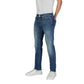 Blue Cotton Relaxed Fit Jean