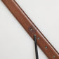Dark Brown Leather Antique Silver Buckle Belt