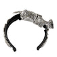 Black Hair Flower Crystal LIMONI Women Headband Diadem