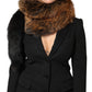 Brown Red Fox Fur Neck Cashmere Warmer Scarf