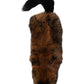 Brown Red Fox Fur Neck Cashmere Warmer Scarf