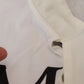 White Cotton LOVE Print Top Blouse T-shirt