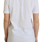 White Cotton LOVE Print Top Blouse T-shirt