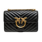 Black Leather Love One Mini Shoulder Bag