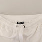 White Cotton Logo Patch Sweatpants Jogging Pants