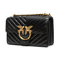 Black Leather Love One Mini Shoulder Bag