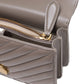 Grey Leather Love One Mini Shoulder Bag