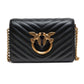 Black Leather Love Click Mini Shoulder Bag