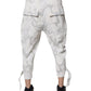 White Camouflage Cargo Jogger Sweatpants Pants