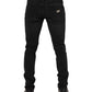 Black Cotton Skinny Men Denim Trouser Jeans