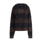 LOOSE FIT CROPPED HOODED JUMPER