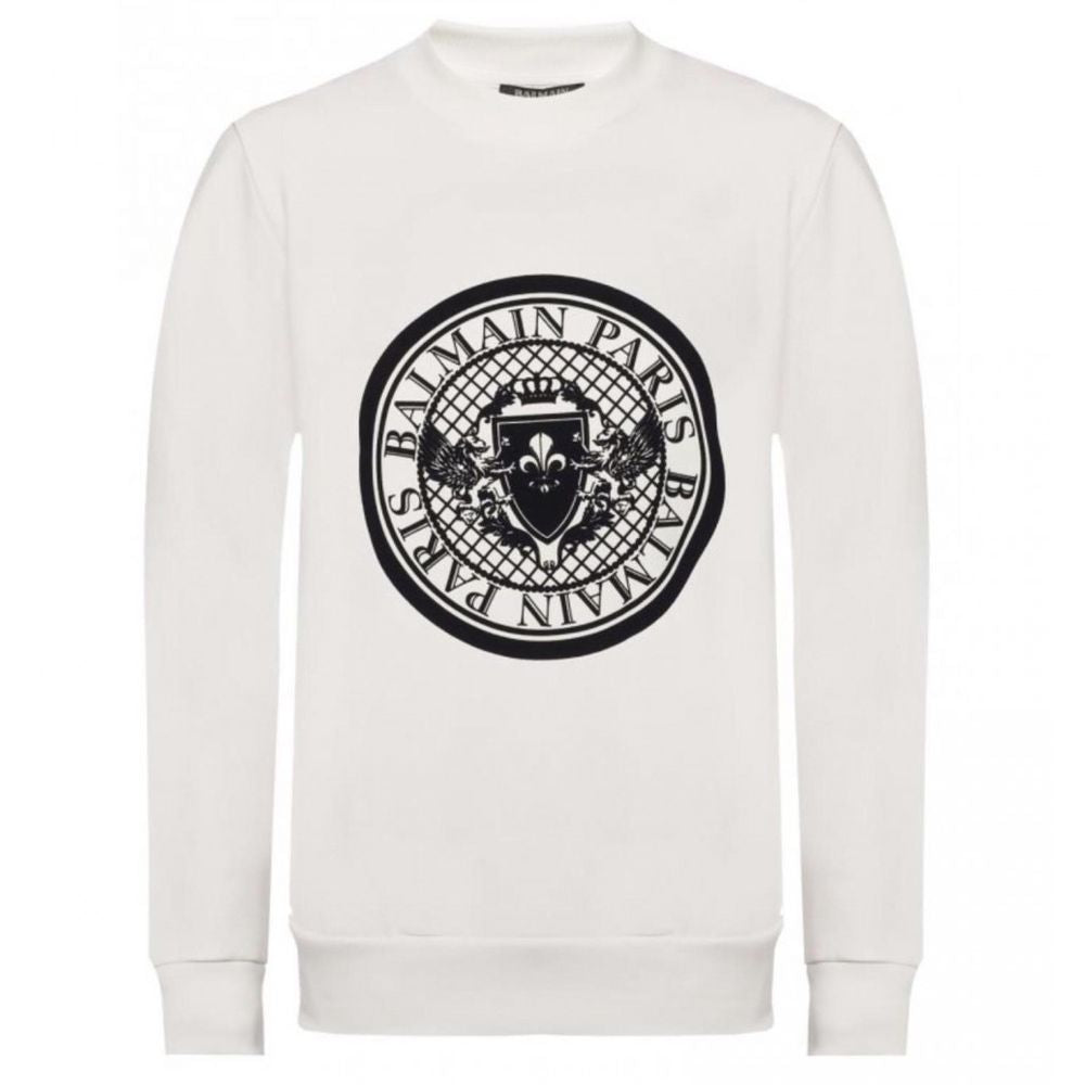 White Cotton Sweatshirt