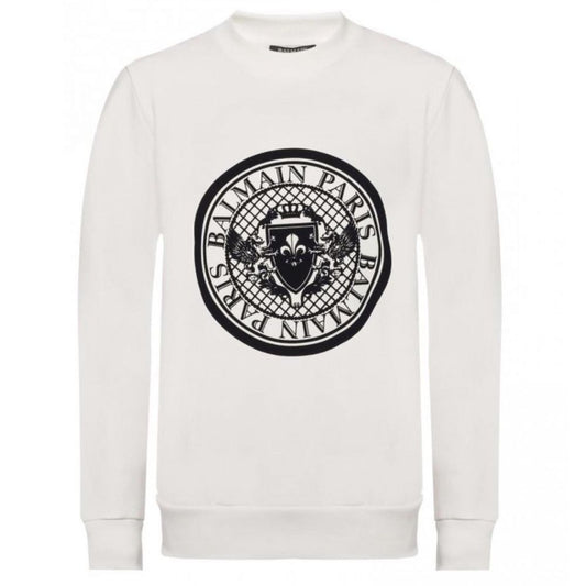 White Cotton Sweatshirt