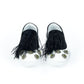 Black And White Bovine Leather Shoe