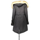 Black Polyester Jackets & Coat