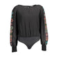 Black Elastane Bodysuit