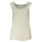 White Elastane Tank Top