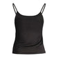 Black Cotton Tank Top