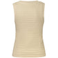 Beige Cotton Tank Top