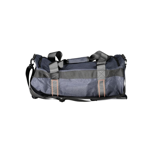 Blue Polyester Handbag