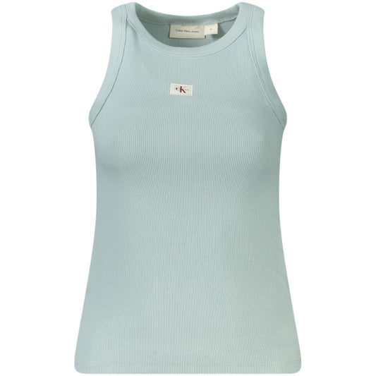 Blue Cotton Tank Top
