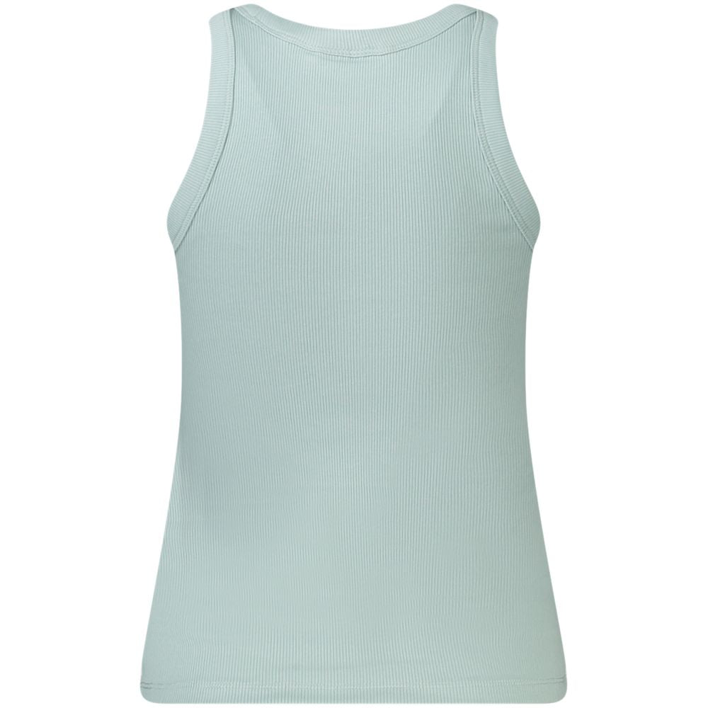 Blue Cotton Tank Top