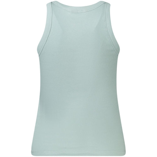 Blue Cotton Tank Top