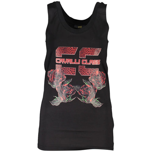 Black Cotton Tank Top