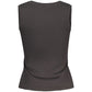 Black Cotton Tank Top