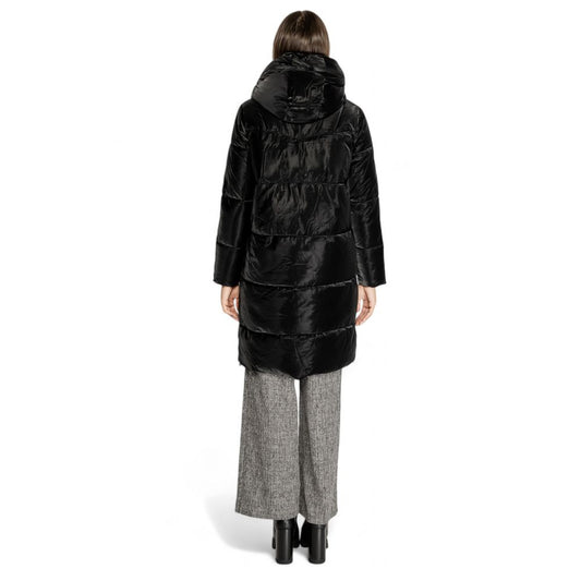 Black Polyester Jackets & Coat