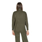 Green Viscose Turtleneck