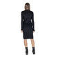 Black Viscose Midi