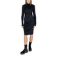 Black Viscose Midi