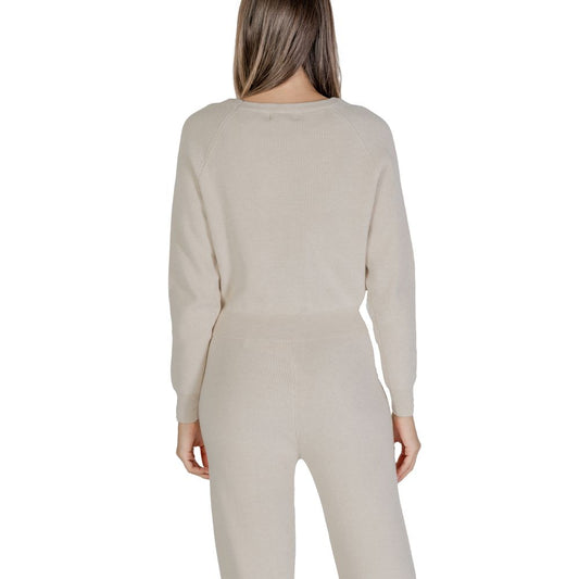 Beige Viscose Sweater