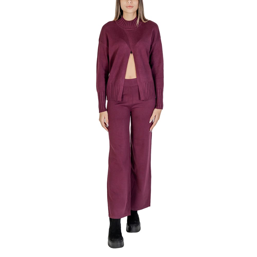 Purple Viscose Cardigan