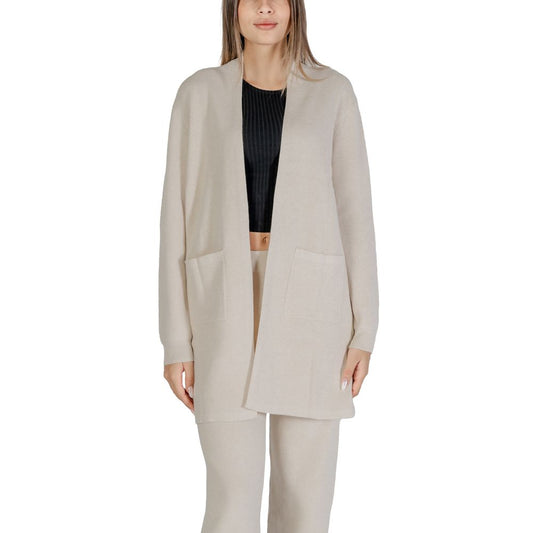Beige Viscose Cardigan