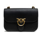 Black Leather Love Bell Classic Shoulder Bag