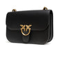 Black Leather Love Bell Classic Shoulder Bag