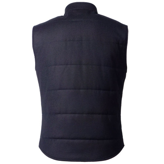 Blue Wool Sleveless Jacket