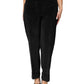 Black High Waist Straight Dress Trouser Pants
