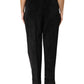 Black High Waist Straight Dress Trouser Pants