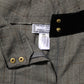 Gray Wool Blend Plaid Straight Leg Velvet Waist Pants